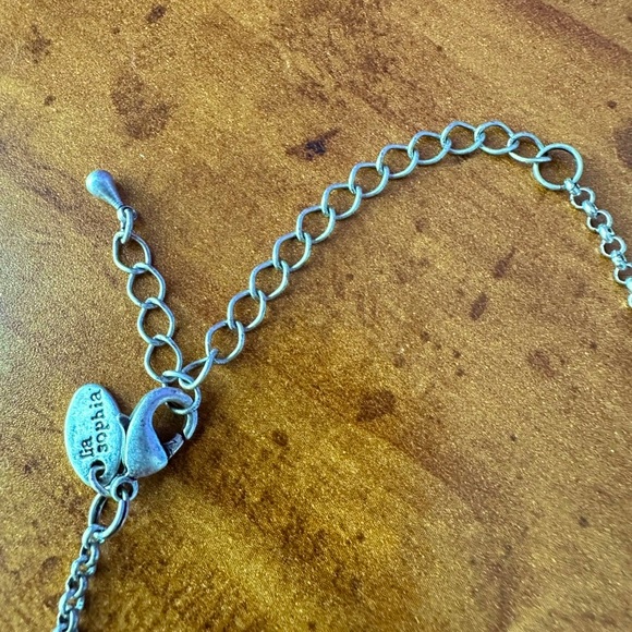 Lia Sophia silver tone adjustable necklace 16-19” ‘demure’ - Picture 2 of 4